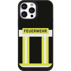 Nivocase Handyhülle für Apple iPhone 13 Pro Max Hülle NIVOpure Case Schwarz Beruf Feuerwehr Feuerwehrmann (Apple iPhone 13 Pro Max), Smartphone Hülle, Schwarz