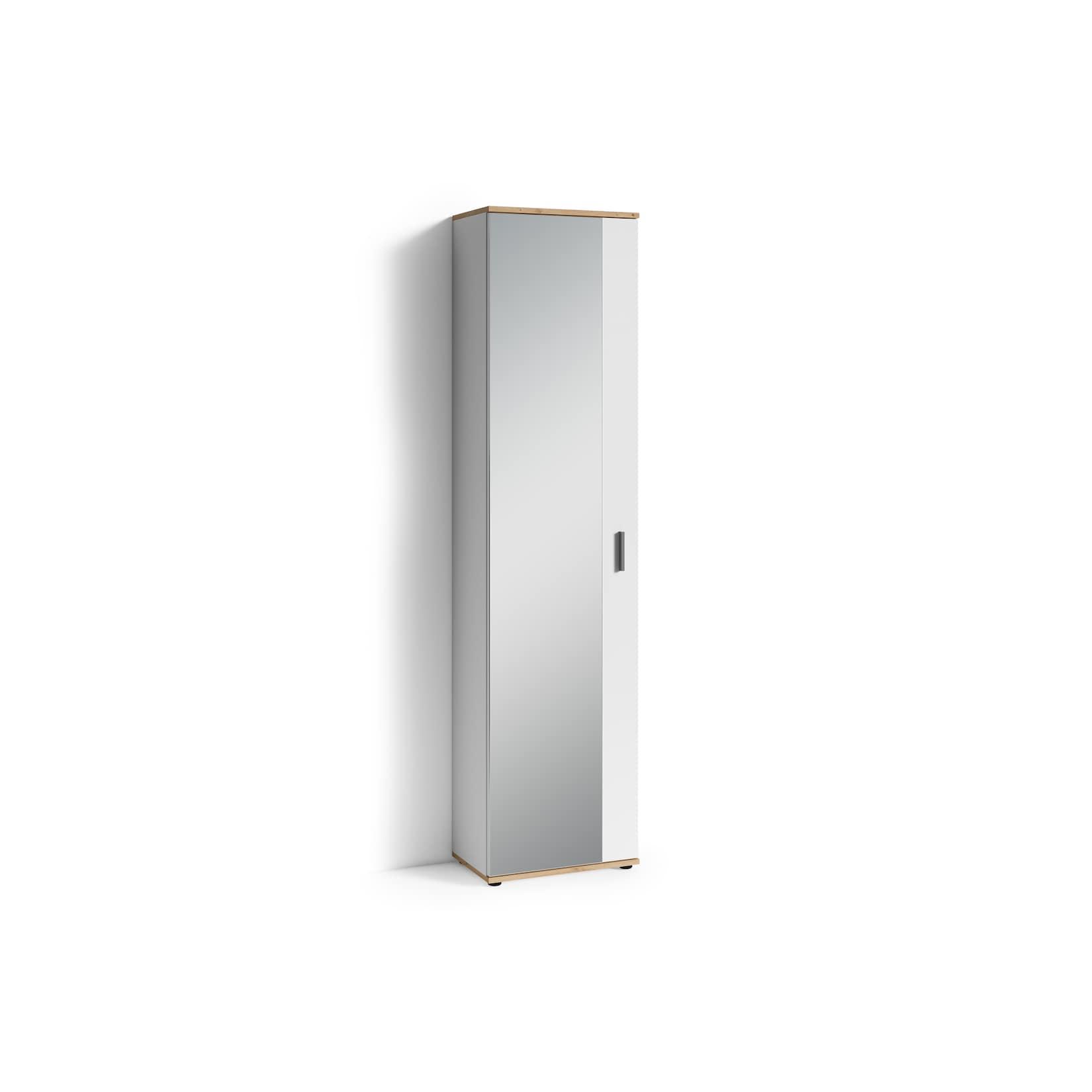 byLIVING Garderobe JAKOB, Breite 49 cm, Artisan Eiche/weiß, Spiegeltür