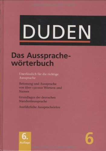 max mangold - Der Duden in 12 Bänden. Das Standardwerk zur deutschen Sprache: Duden 06. Das Aussprachewörterbuch: Unerlässlich für die richtige Aussprache. Betonung ... Namen: Bd 6 (Duden Series Volume 6)): Bk. 6 - Preis vom 09.10.2026 07:28:09 h