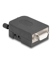 Delock Sub-D Steckergehäuse 9 Pin Seriell aus Kunststoff inklusive Terminalblock 9-polig (90655)