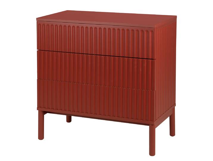 Kommode 80cm Rot/Rot
