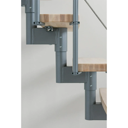 Minka Mittelholmtreppe Style 35 - 304cm Geschosshöhe Buche Schwarz