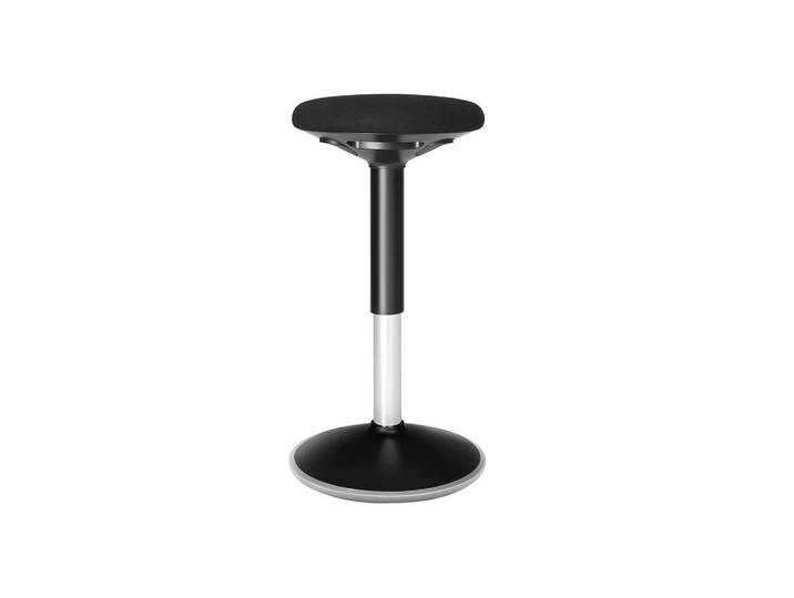 Hansiro Arbeitshocker Bürohocker, Schwarz, 33x70x33 cm, Büromöbel, Bürostühle, Bürohocker