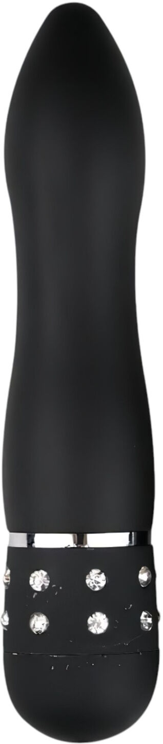 Easytoys - Mini Vibrator - Buet Diamant-Design - Sort