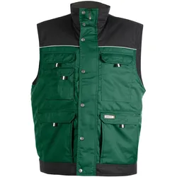 DASSY® Hulst Zweifarbige Weste - flaschengrün/schwarz - S
