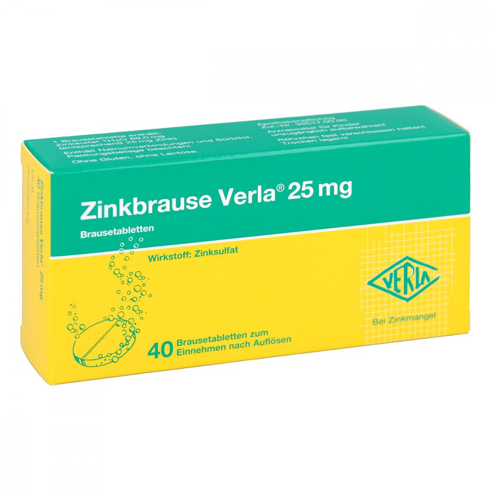 Verla-Pharm Arzneimittel GmbH & Co. KG Zinkbrause Verla 25mg 01564526