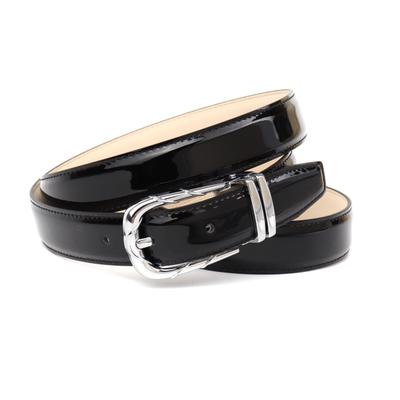 Ledergürtel ANTHONI CROWN, Damen, Gr. 85, schwarz, Rindsleder, Gürtel Ledergürtel
