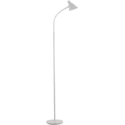LED Stehleuchte weiß mit Schalter flexible verstellbar Arbeitsplatzleuchte
