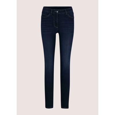 Regular-fit-Jeans MADELEINE "Hose Bequeme Skinny-Jeans aus Powerstretch", Damen, Gr. 44, N-Gr, blau, Modern, skinny fit, Jeans