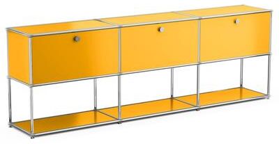 echamp Modern Sideboard Office Storage Credenza Cabinet Metal Organizer