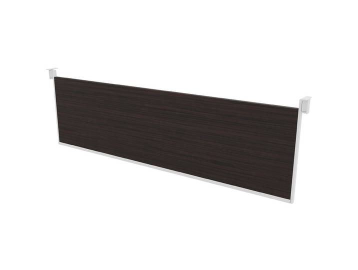 Voile de fond pour bureau Arold L.180 cm - Ebène support blanc