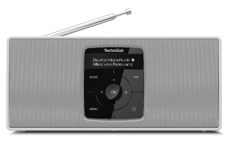 TechniSat DigitRadio 2S DAB+/UKW Tragbares Radio Bluetooth (Weiß) 0001/3911