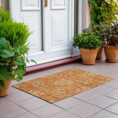 Addison Rugs Machine Washable Indoor/ Outdoor Chantille Scroll Floral Rug