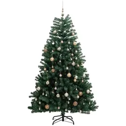 vidaXL, Weihnachtsbaum, Weihnachtsbaum Klappbar LED Beleuchtet Christbaum Tannenbaum Deko 240cm (240 cm)