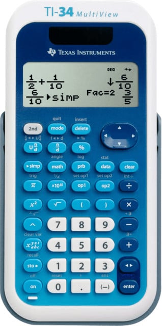 Texas Instruments TI-34 Multiview rekenmachine