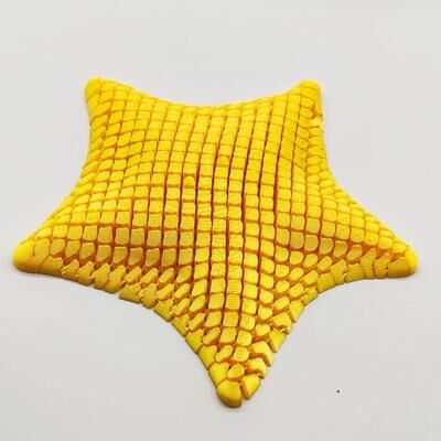 Handpicked Choices Articulated Starfish Fidget Toy 3D Printed Desk Decor For Stress Relief gold
