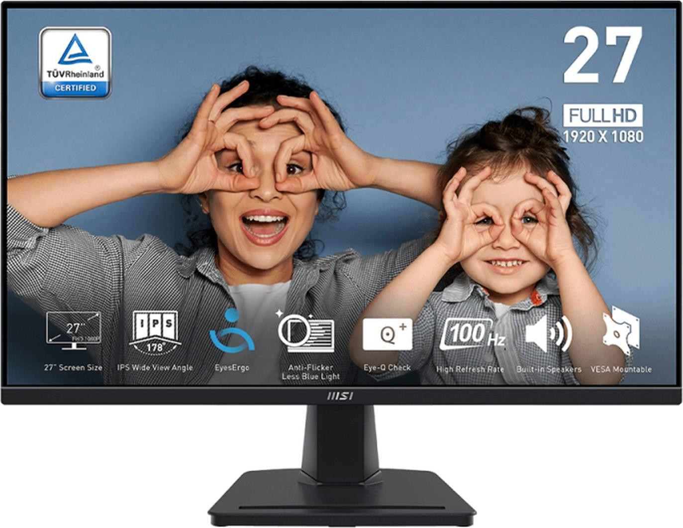 MSI PRO MP275QDE Monitor, 69 cm (27 inch), IPS, WQHD, 4 ms, 100 Hz