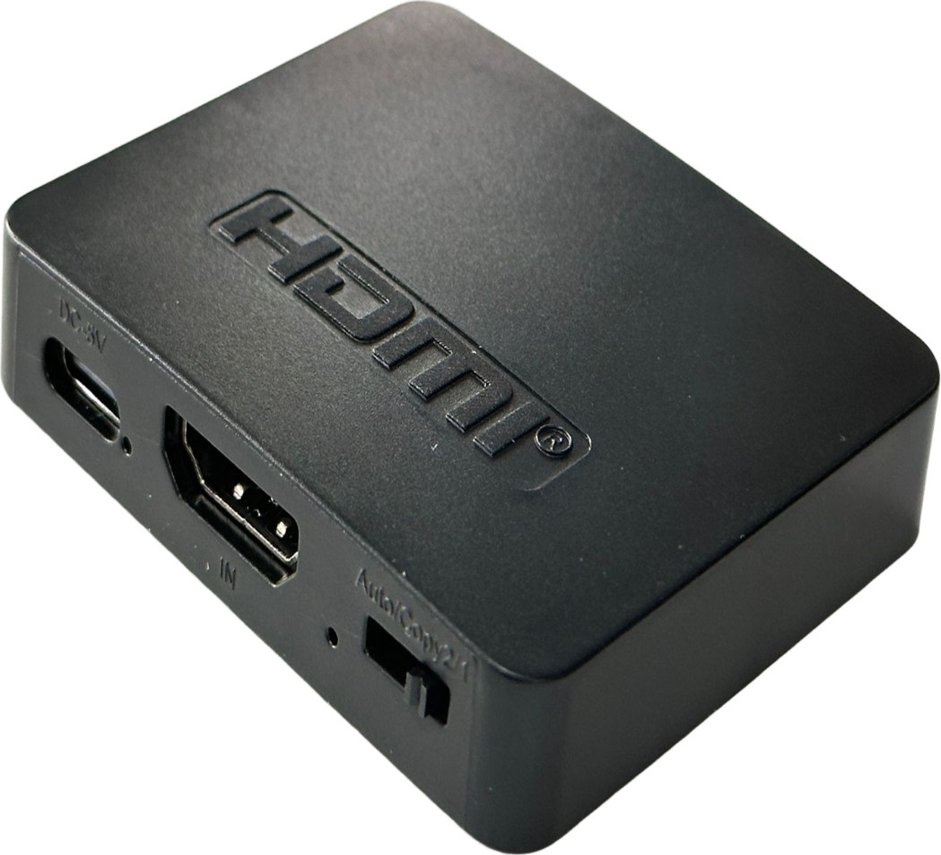 INF 4K HDMI-splitter 1 in / 2 uit zwart