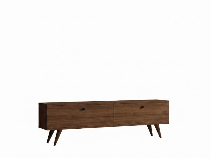 Meuble TV en bois  Paris 140  - 140 x 40 x 25 cm - Noyer