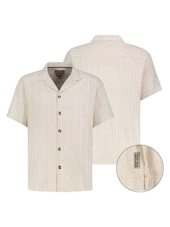 Eight2Nine Hemd in Creme - S