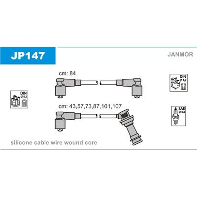 JANMOR Zündleitungssatz JP147 für TOYOTA
