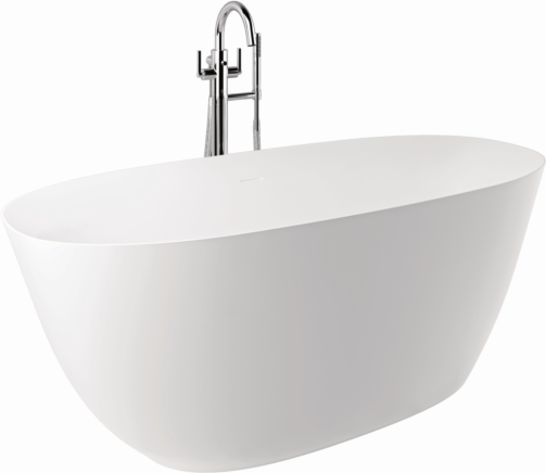 Kludi RESA O Badewanne 51BF0353 Oval, 160 x 70 x 58 cm, Ablauf enthalten, Mattweiß