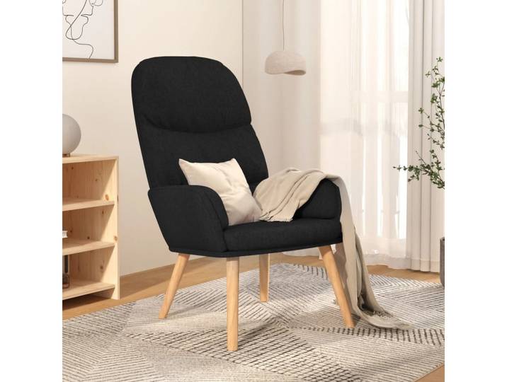 vidaXL Relaxsessel, Relaxsessel Schwarz Stoff