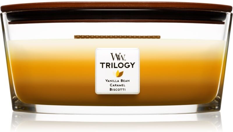 Woodwick Trilogy Café Sweets bougie parfumée avec mèche en bois (hearthwick) 453.6 g