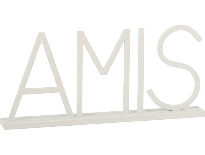 J-Line decoratie Amis - metaal - wit