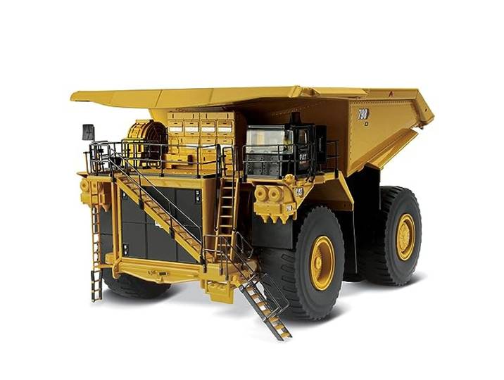 Diecast Masters 1:50 Scale Model Cat 798 AC Mining Truck, 85671 Detailgetreuer CAT Muldenkipper, ca. 31 x 14,8 x 20,8 cm, ab 14 Jahren, für Sammler, 85671