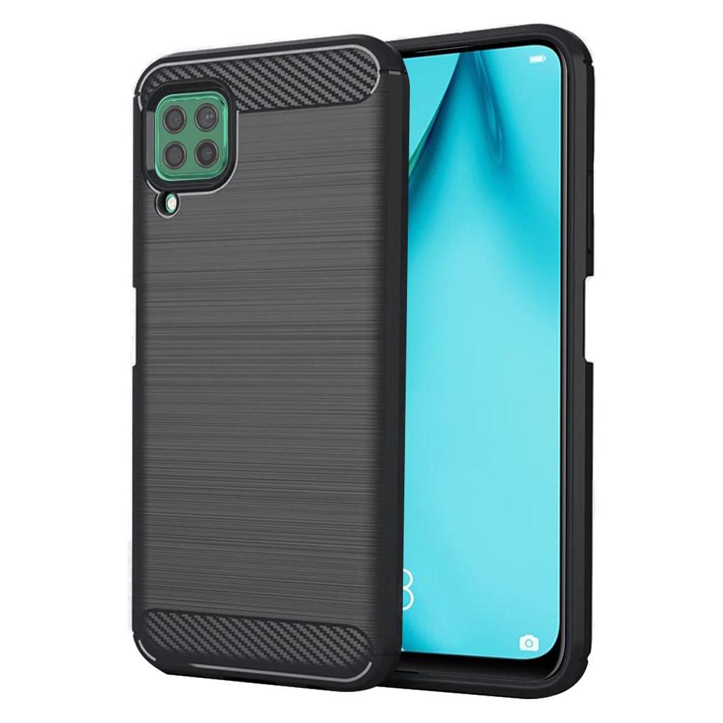 Techsuit - Carbon Silicone - Huawei P40 lite - Black (Huawei P40 Lite) (56337230)
