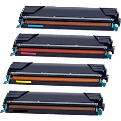 4 Kompatible Toner ersetzt Lexmark X748H1 Multipack KCMY