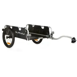 Burley Flatbed Transportanhänger schwarz 7 kg robust vielseitig 580 mm breit