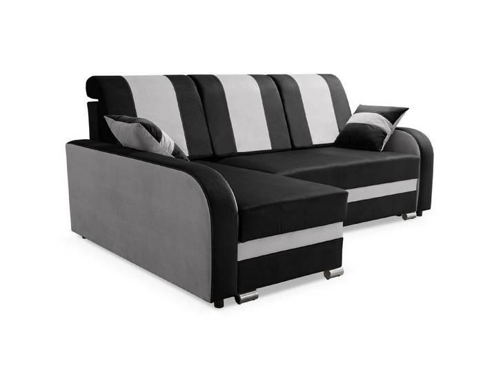 robin Ecksofa BARI Eckcouch mit Schlaffunktion mit Kissen L-Form Wohnlandschaft