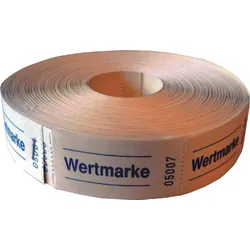 herlitz Wertmarken neutral 5x1000 Stück blau/rot/gelb/grün farblich sortiert