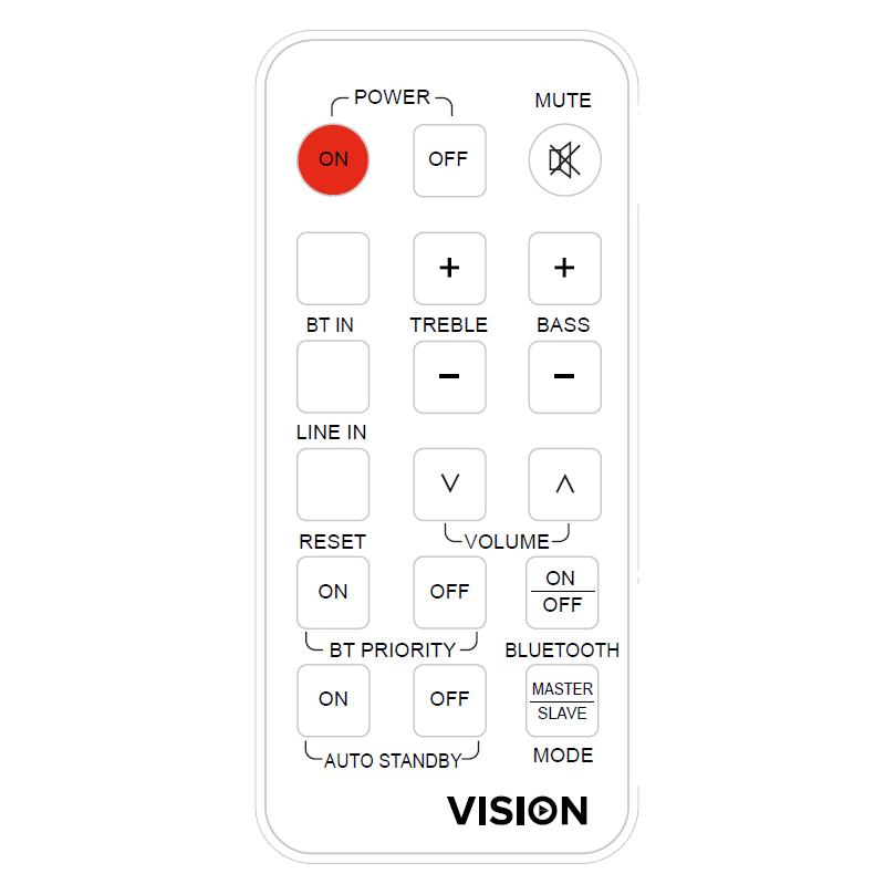 Vision Remote for CS-1900P/SP-1800PBT (Universal Fernbedienung, Infrarot) (CS-1900P_RC)