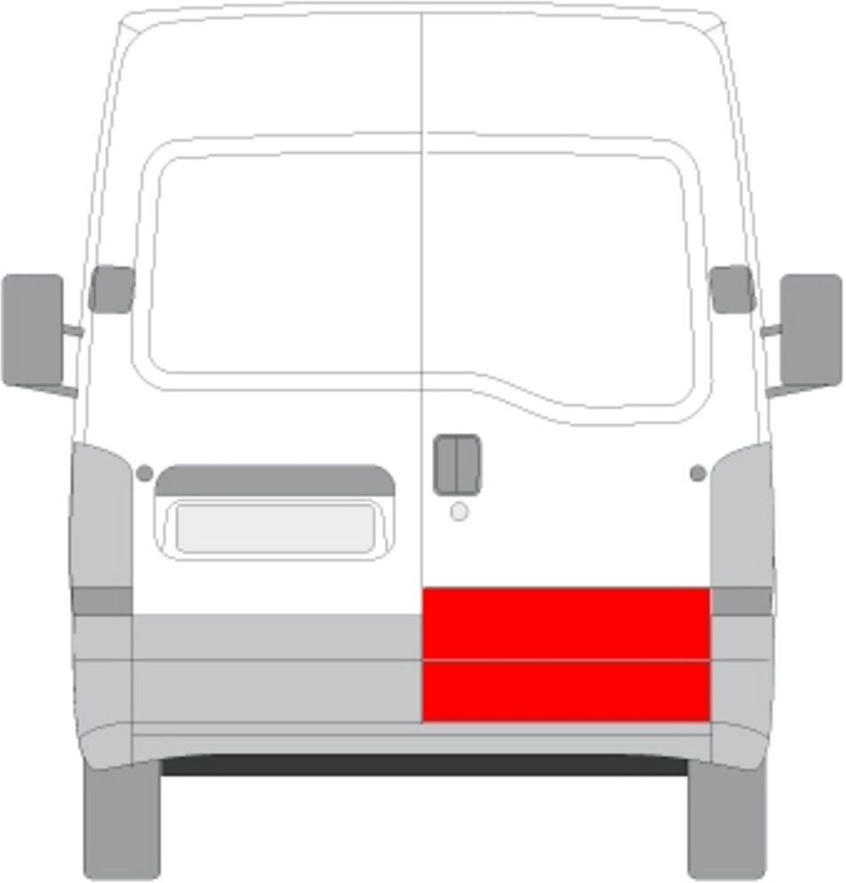 Hecktür, Reparaturblech BLIC 6016-00-5088152P