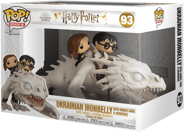 Funko Pop! Rides Harry Potter Gringotts Dragon with Harry, Ron ; Hermione - Officially Licensed Collectible - 3.75-Inch Tall - Harry Potter Pop! Rides