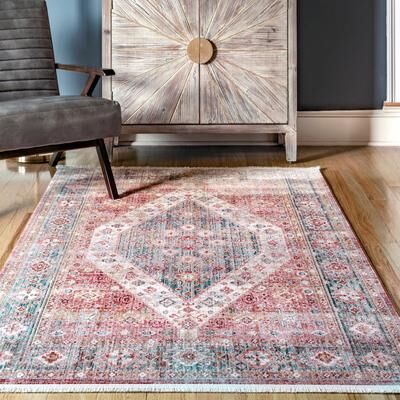 Nuloom Medallion Harris Faded Area Rug