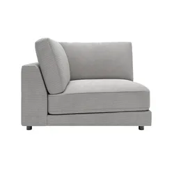 Jette Home Element Ecke in Cord Sila , grau , Maße (cm): B: 120 H: 85 T: 125.0
