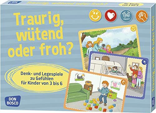 Angela Gully - Traurig, wütend oder froh?: Denk- und Legespiele zu Gefühlen für Kinder von 3 bis 6 (Denk- und Legespiele für Kinder) - Preis vom 14.10.2026 23:07:16 h