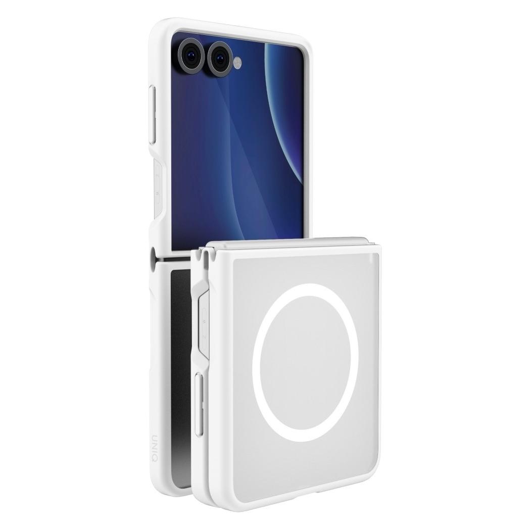 Uniq Etui Veren AF do Samsung Galaxy Flip8 Magclick Charging biały (Samsung Galaxy Z Flip8) (Uni001993)