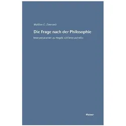 Die Frage nach der Philosophie, Sachbücher von Walther C Zimmerli