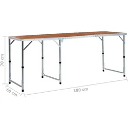 vidaXL, Campingtisch