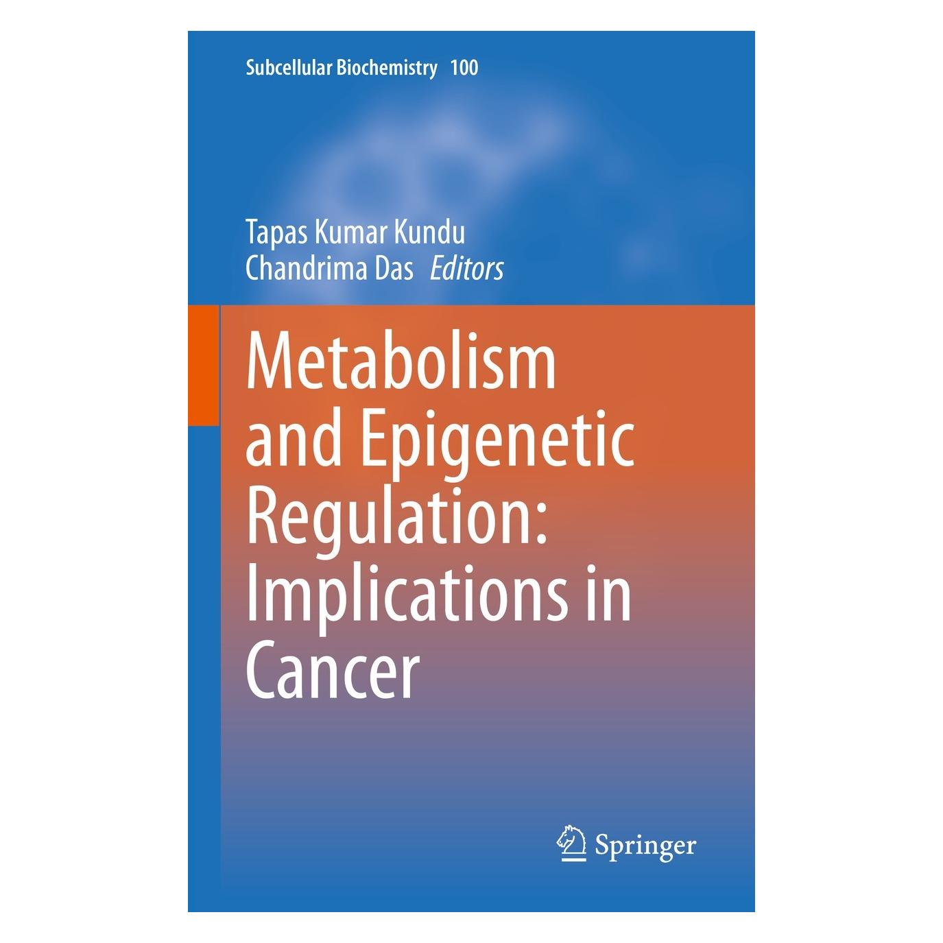 Springer Metabolism and Epigenetic Regulation: Implications in Cancer (Englisch, Hardcover, Chandrima Das, Tapas Kumar Kundu) (9783031076336)
