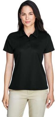 Team 365 TT21W Women's Command Snag Protection Polo Shirt in Black size 3XL   Polyester