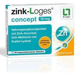 Zink-Loges Concept 15mg 30 ST