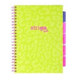 Stigo Bike Notizbuch Pads A4/100K Neongrüne Linie (A4, Liniert) (59052803)