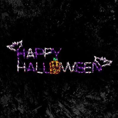 Pre-Lit Led Happy Halloween - Grandin Road