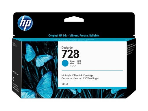 HP 728 - 130 ml - Cyan - original - DesignJet (F9J67A)